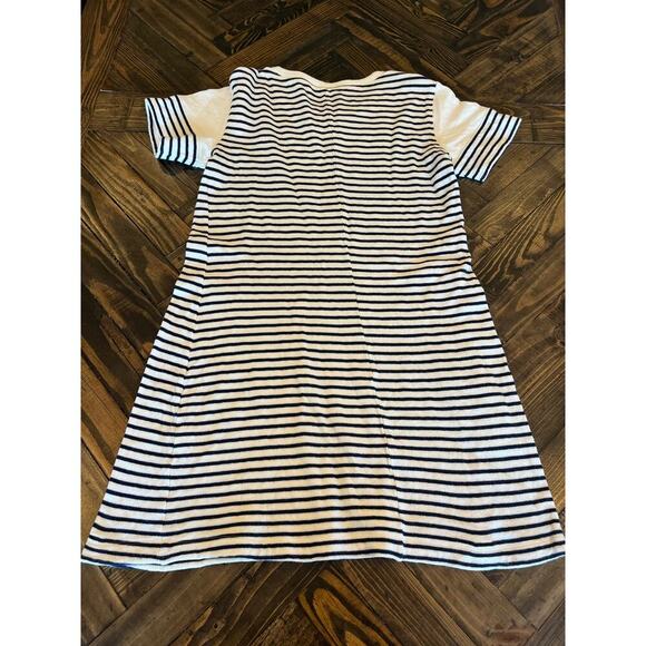 Theory Preppy Nautical Transitional T Shirt Dress Women Medium Beach Resort Trip - Picture 3 of 8